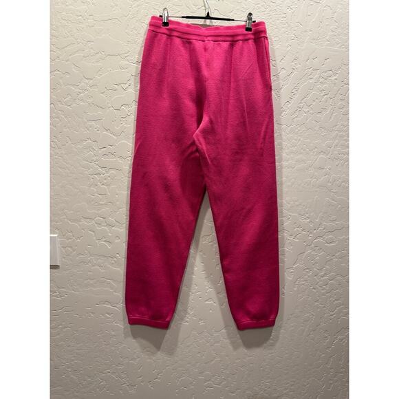 Monrow Knit Lounge Jogger outdoor hiking beach pants, Large, Pink - Picture 2 of 5